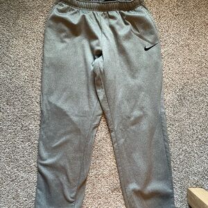 Nike Black and White Dri-Fit Sweatpants